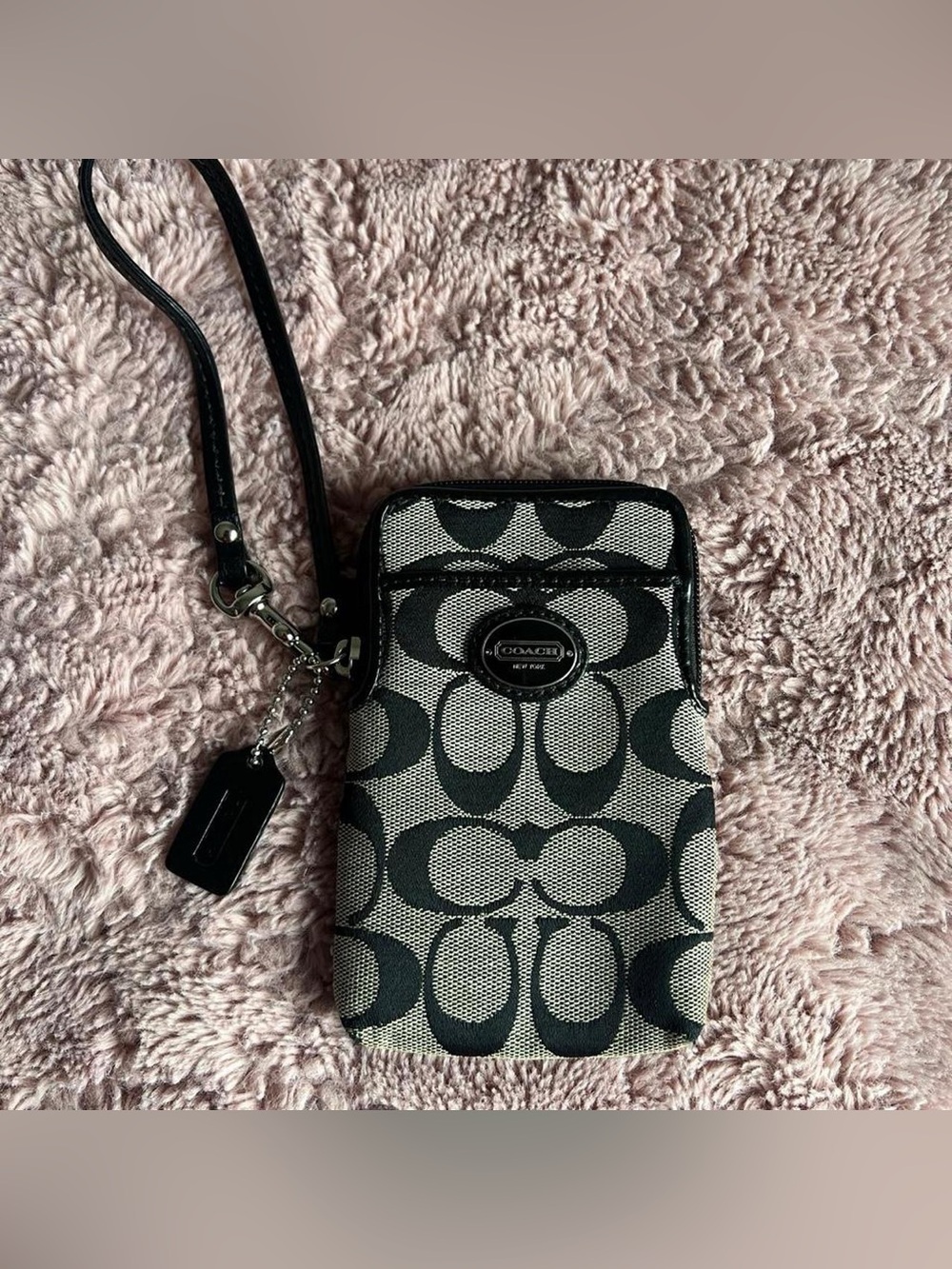 Y2K Coach Legacy Signature Phone & Card Wristlet